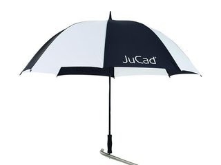 JuCad golfparaplu 68" met pin, zwart/wit