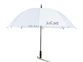 JuCad golfparaplu 68" met pin, wit