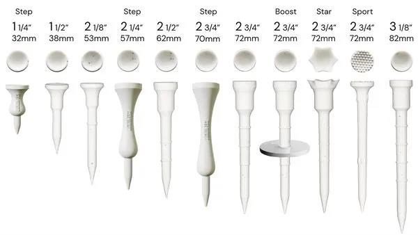Lignum Lignum Tee 72mm (2 3/4"), 10pack + disc