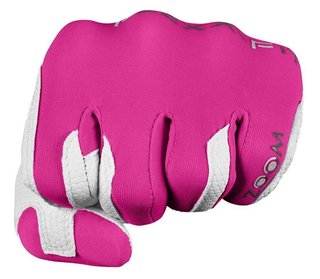 Zoom Zoom Weather dames golfhandschoen, wit/fuchsia