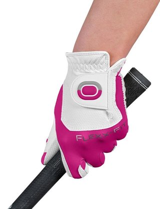 Zoom Zoom Weather dames golfhandschoen, wit/fuchsia
