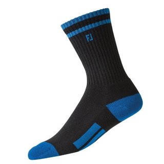 FootJoy ProDry Crew junior sokken, zwart/blauw