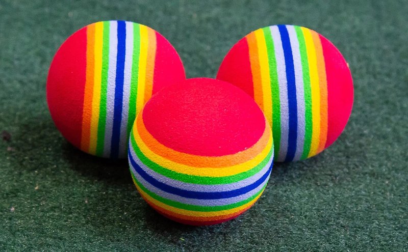 Longridge Multi-Coloured Foam golfballen