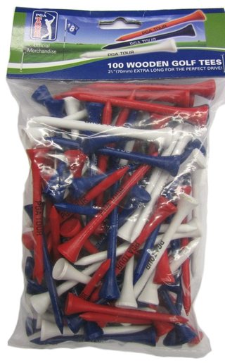 PGA Tour Wooden Tees 70mm 100 stuks