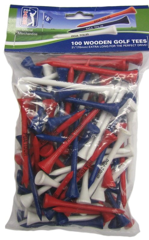 PGA Tour Wooden Tees 70mm 100 stuks