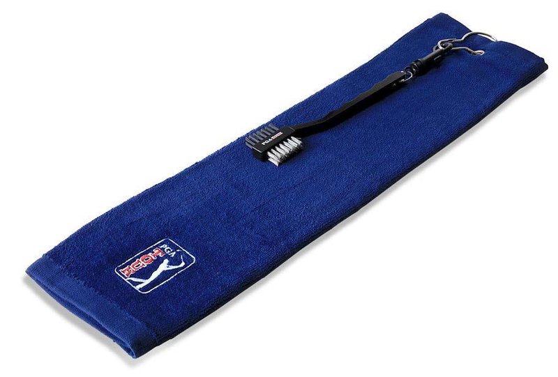 PGA Tour Golf Towel and Club Brush Set, donkerblauw