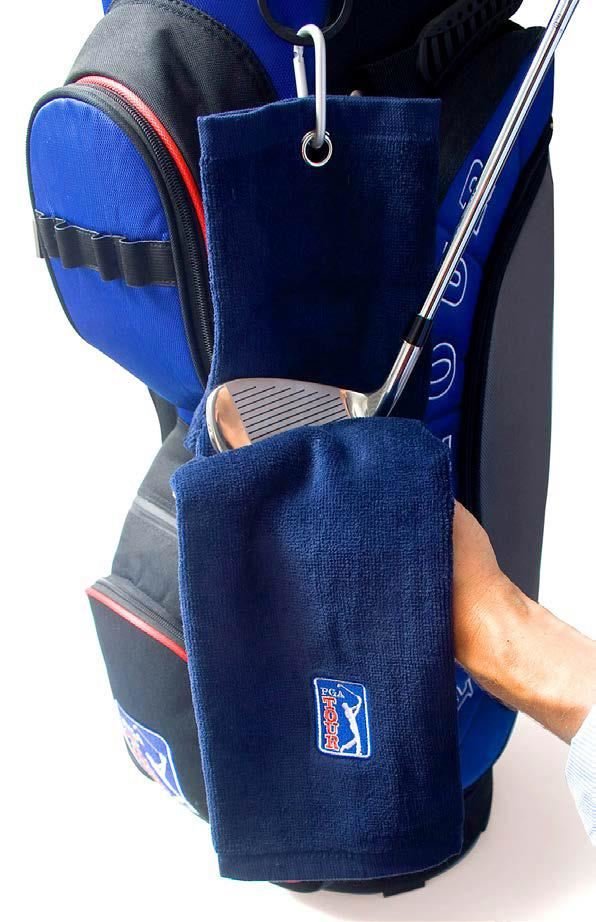 PGA Tour Golf Towel and Club Brush Set, donkerblauw