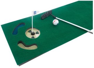 PGA Tour 6ft home/office putting set 1,84m + trainingsbal, inklapbare putter