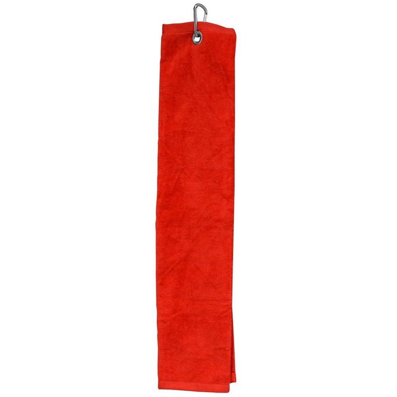 Longridge Blank Luxury Three Fold golfhanddoek, rood