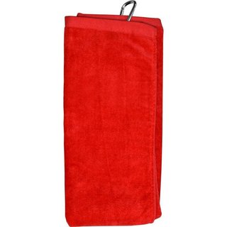 Longridge Blank Luxury Three Fold golfhanddoek, rood