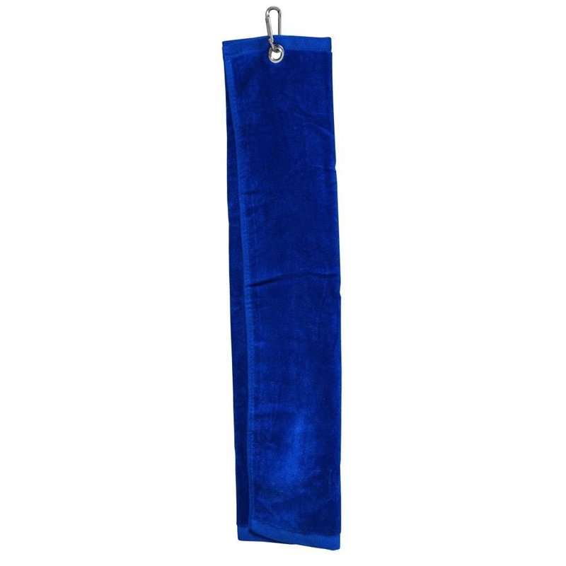 Longridge Blank Luxury Three Fold golfhanddoek, blauw