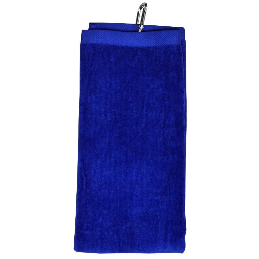 Longridge Blank Luxury Three Fold golfhanddoek, blauw