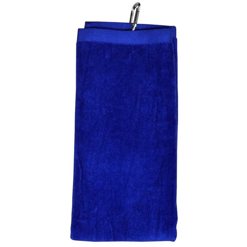 Longridge Blank Luxury Three Fold golfhanddoek, blauw