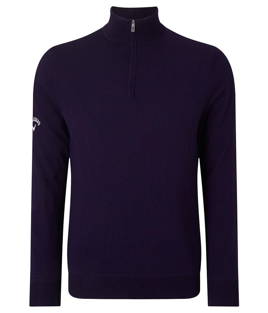 Callaway Windstopper 1/4 Zipped heren sweater, peacoat