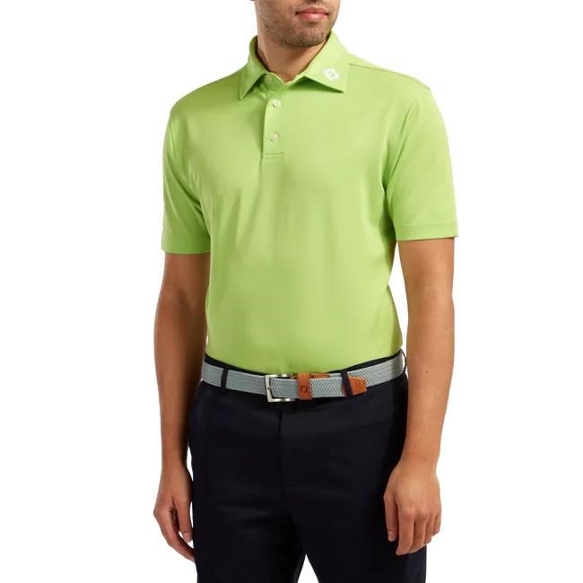 FootJoy Stretch Pique Solid heren polo, lime