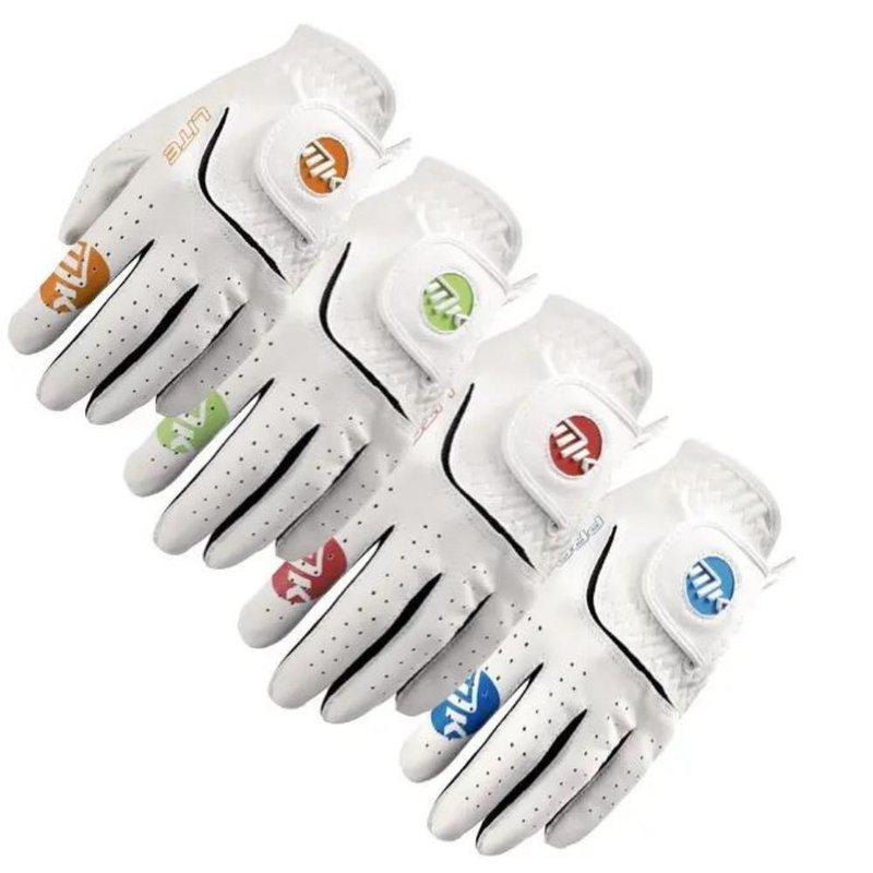 MKids MKids All Weather junior golfhandschoen, wit/limoengroen