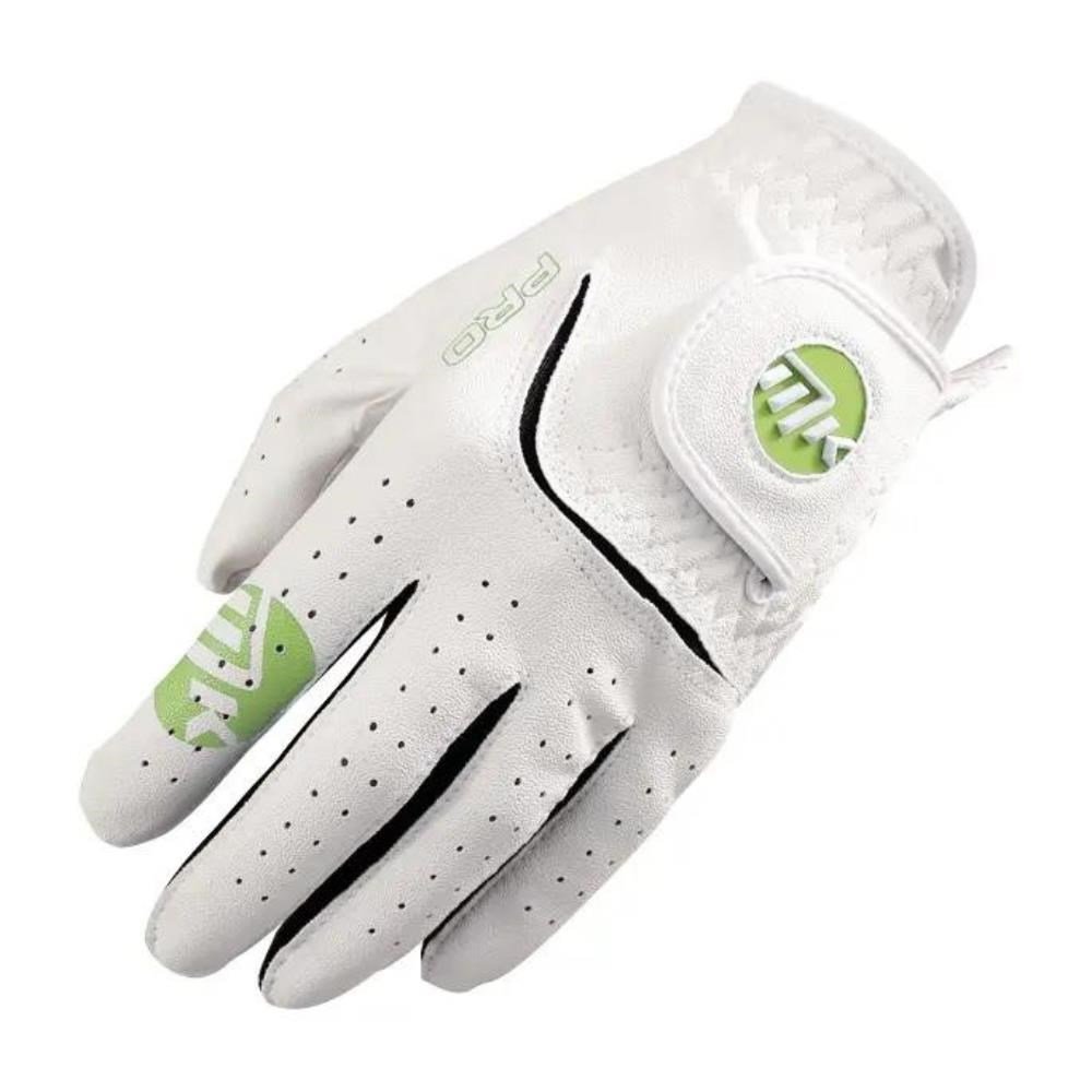 MKids MKids All Weather junior golfhandschoen, wit/limoengroen