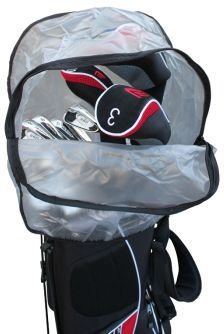 Masters Raincover with Zip, zwart/transparant