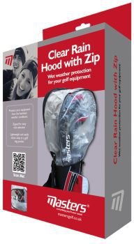 Masters Raincover with Zip, zwart/transparant