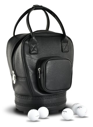 Masters Golf Leatherette Practice Ball Bag met Pocket