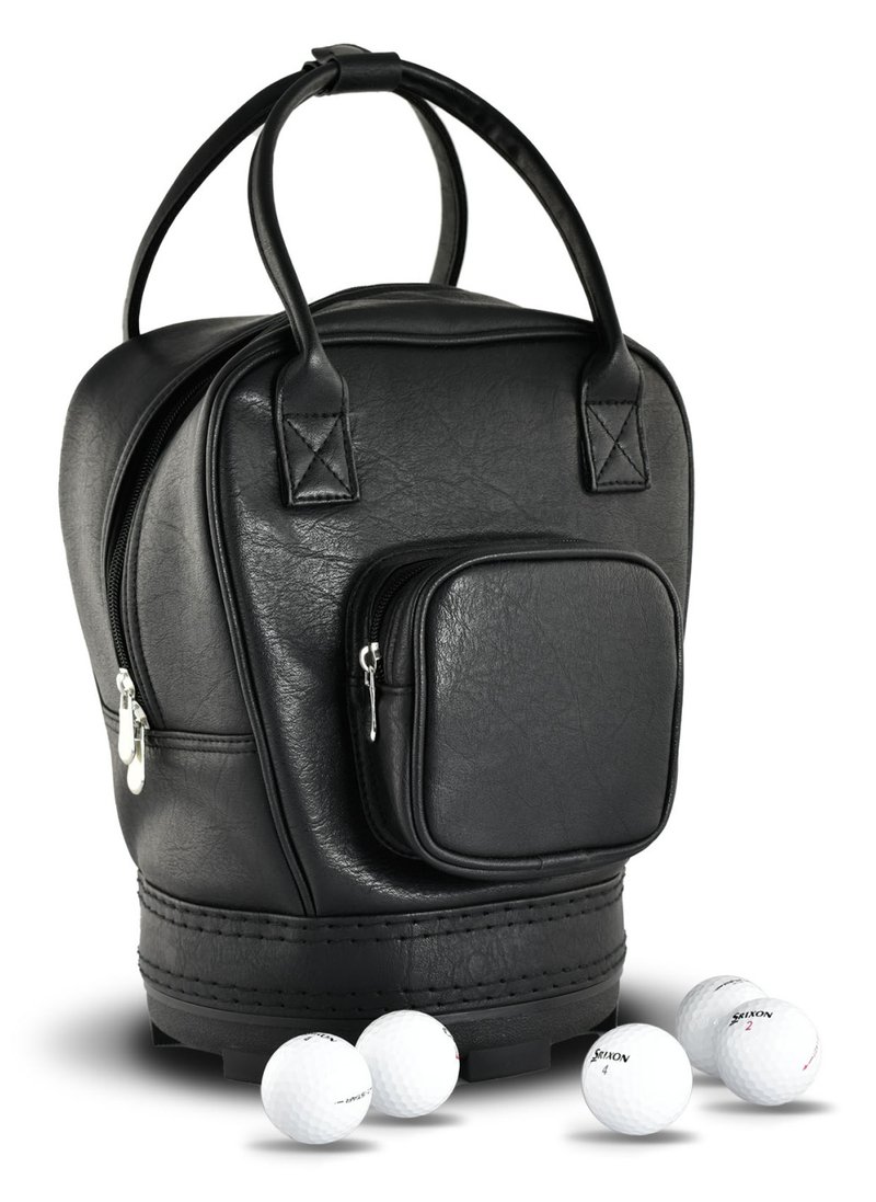 Masters Golf Leatherette Practice Ball Bag met Pocket