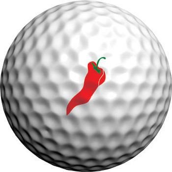 Masters Golfdotz stickers voor golfballen, Red Hot Chilli Peppers (24 stickers)