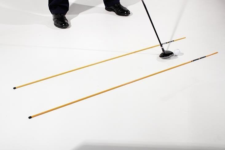 Masters Golf Masters Drill-Stix Training Alignment Rods 2pc limoengroen
