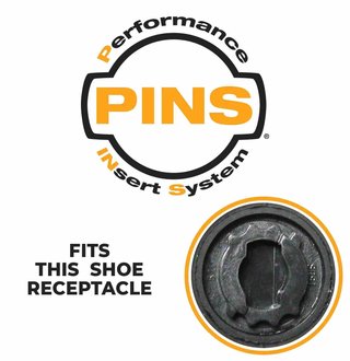 SoftSpikes Softspikes Stealth golfspikes, zwart/zilver, PINS (20 stuks)