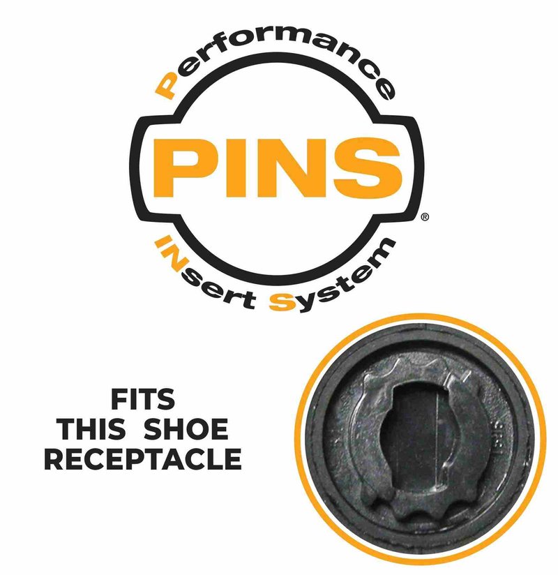 SoftSpikes Softspikes Stealth golfspikes, zwart/zilver, PINS (20 stuks)