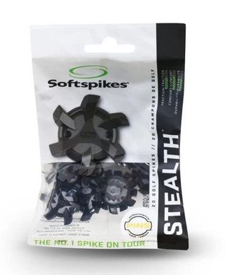 SoftSpikes Softspikes Stealth golfspikes, zwart/zilver, PINS (20 stuks)