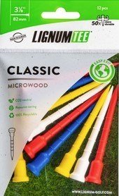 Lignum Lignum Tee 82mm (3 1/8") 12-pack, kleurenmix