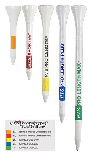 Pride Professional Tee System Prolength Max Green houten tees 101mm (4"), 50 stuks