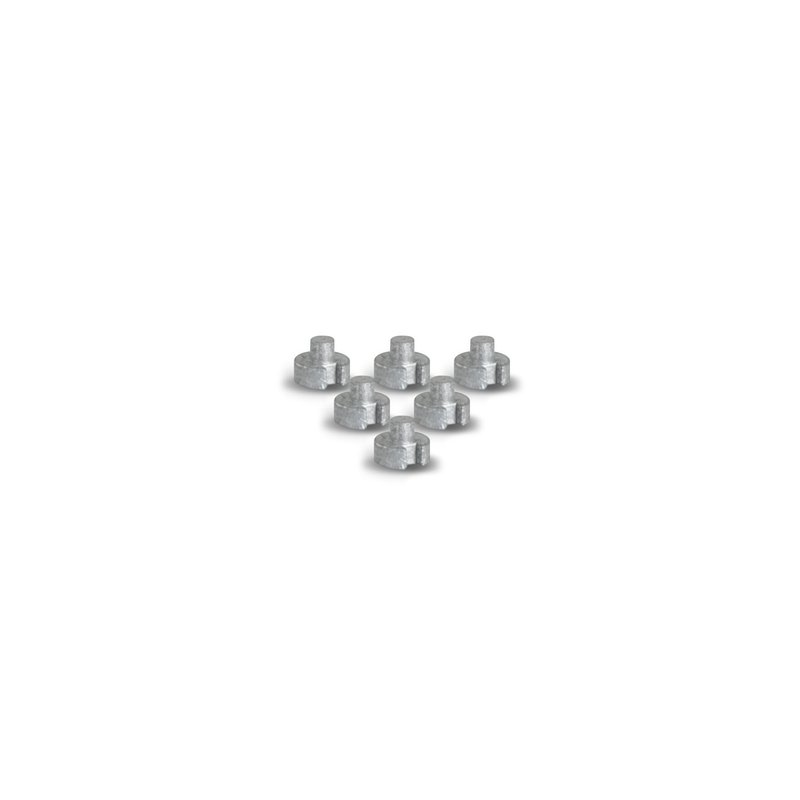 Masters Plug gewichten grafiet - 2g (set van 6)