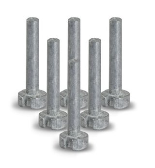 Masters Plug gewicht grafiet - 4g (set van 6)