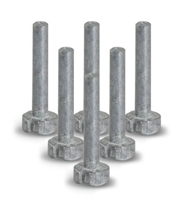 Masters Plug gewicht grafiet - 4g (set van 6)