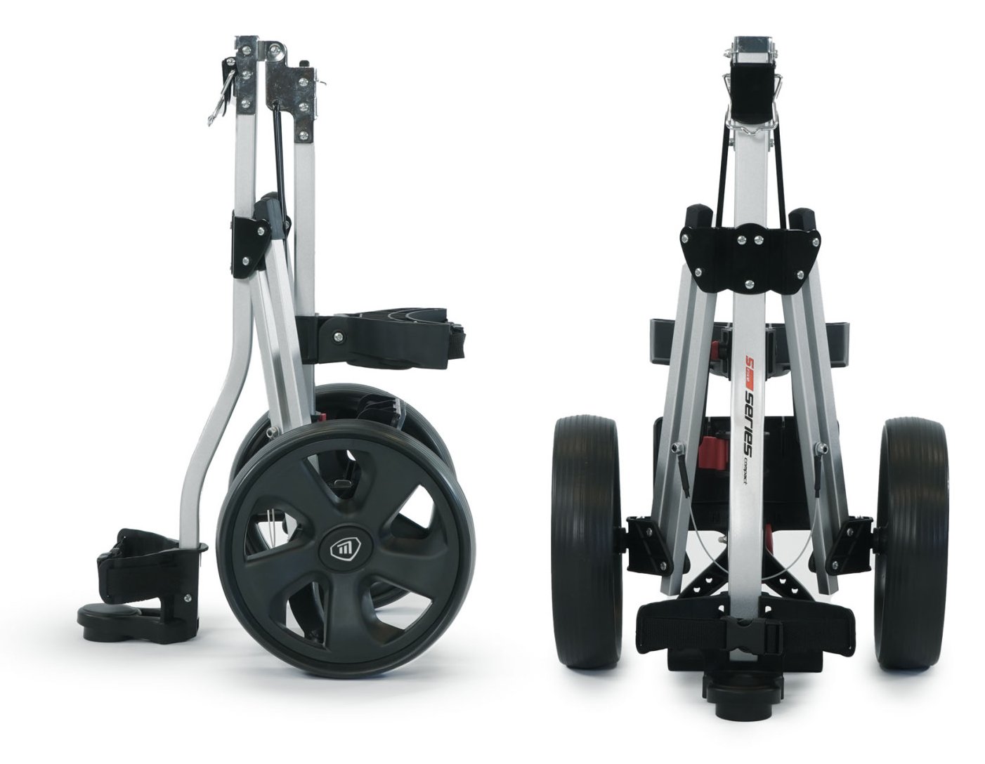 Masters Golf 5 Series Compact 2 Wheel trolley, zilver