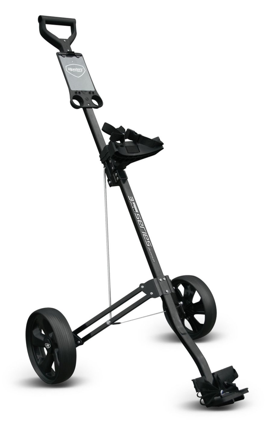 Masters Golf 3 Series Aluminium 2 Wheel Pull trolley, zwart