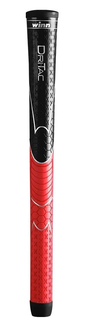 Winn Dri-Tac grip, zwart/rood, STANDARD