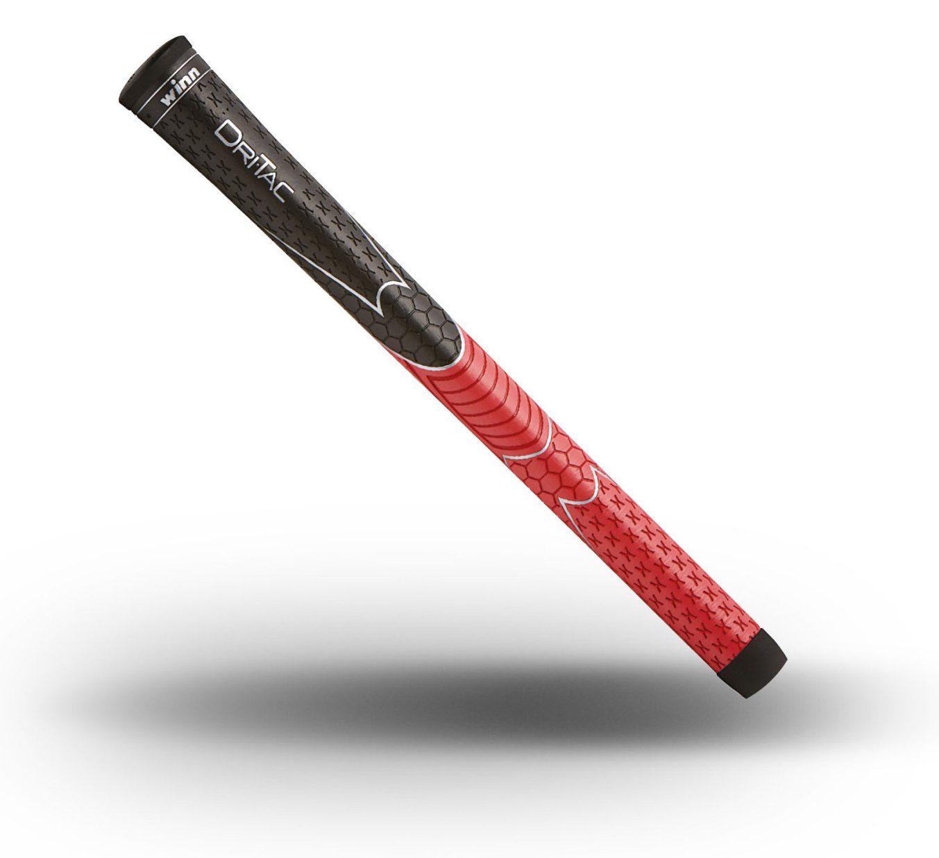 Winn Dri-Tac grip, zwart/rood, STANDARD