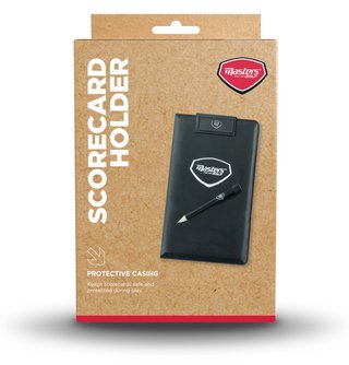 Masters Golf Score Card Holder accessoire, zwart