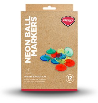 Masters Golf Neon Ball Markers (12 pack) golfbal markers