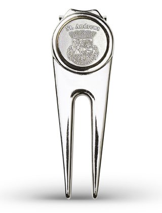 Masters Golf St Andrews Deluxe Pitchfork, zilver