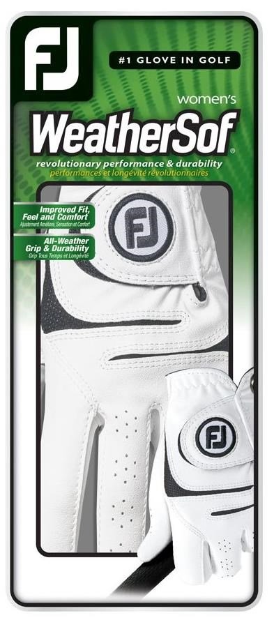 FootJoy WeatherSof 18 dames golfhandschoen, wit
