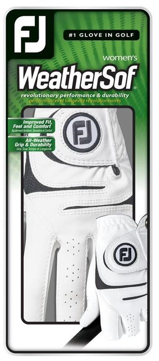 FootJoy WeatherSof 18 dames golfhandschoen, wit
