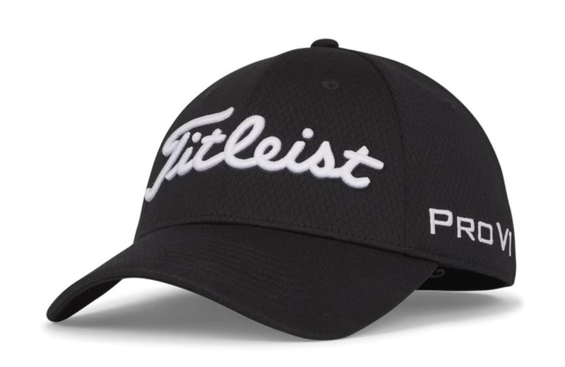 Titleist Tour Elite heren pet, zwart/wit