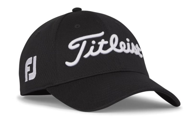 Titleist Tour Elite heren pet, zwart/wit