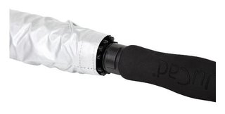 JuCad telescopische golfparaplu 68" automatisch met pin, zilver (UV-bescherming 99%/UPF50+)