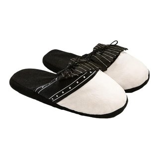 Longridge Golf Slippers (flaps) L (UK10-12) golf pantoffels, zwart/wit