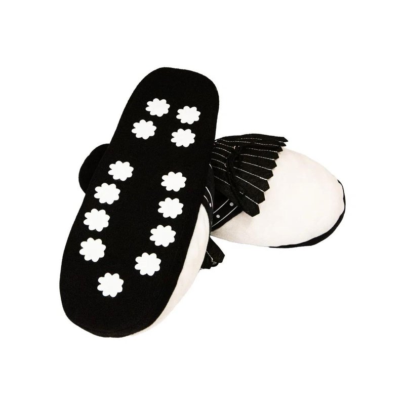 Longridge Golf Slippers (flaps) L (UK10-12) golf pantoffels, zwart/wit