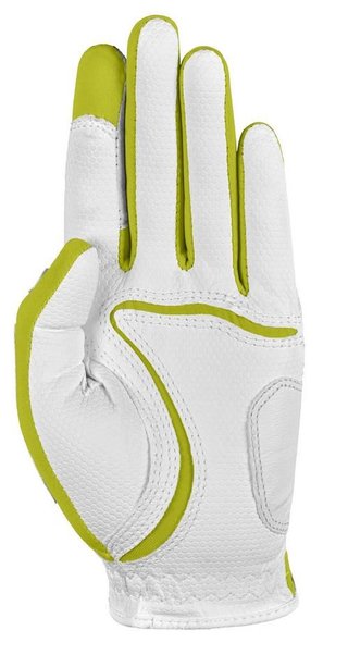 Zoom Zoom Weather dames golfhandschoen, wit/limoen